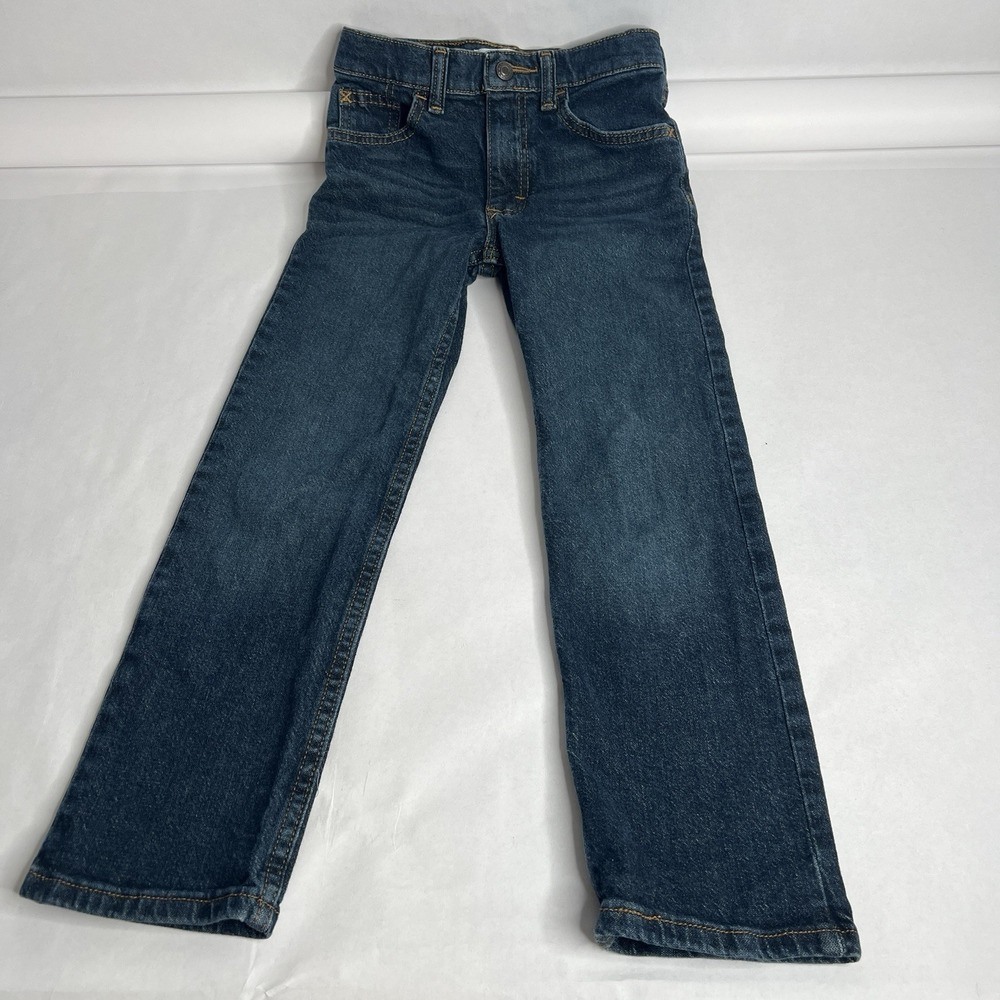 Wrangler Classic Straight Denim Jeans Blue Youth Boys‎ Girls 7 Slim Adjustable